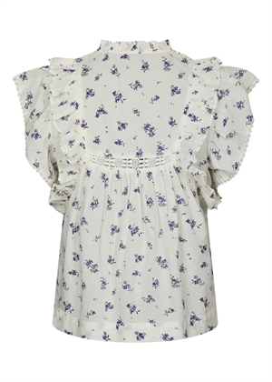 Jayla small blossom top White Blue Neo Noir 